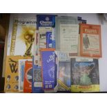 A collection of 30 football programmes and other memorabilia to include, 1945/46 Football