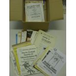 Charity games. A collection of 135 football programmes featuring past X1's of Football League