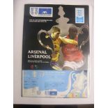 2001 FA Cup Final, Arsenal v Liverpool, an unused Royal Box Ticket, together with the programme from