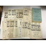 Tranmere Rovers Reserves, a collection of 25 home football programmes, 1944/1945 Tranmere Colts v