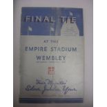 1935 FA Cup Final, Sheffield Wednesday v West Bromwich Albion, a programme from the game played on