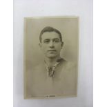 Leeds Utd, Sam Powell, real photograph, cabinet size, dated 1922, Pinnace Football Card, by