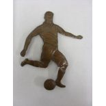 Football Memorabilia, a scarce brown metal car mascot 'Footballer' possibly from the 1930's