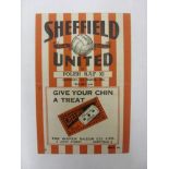 1944/1945 Sheffield Utd v Polish RAF XI, a programme for the game played on 03/03/1945