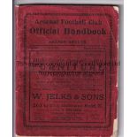 ARSENAL HANDBOOK 1914/15 The first ever Official Arsenal handbook with slight wear to the front