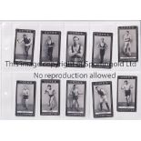 CARDS - BOXERS Set of 25 Boxers cigarette cards 25 Wrestling issued by Copes Cigarettes circa