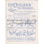 CHELSEA V OLDHAM ATHLETIC 1929 Programme for the League match at Chelsea 2/3/1929, slightly