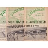 FLORIANA FC Seven home programmes 1954-1960. Generally good