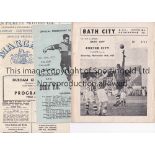 NON LEAGUE/LEAGUE FA CUP 1957/58 Fourteen programmes covering FA Cup ties in the 1957/58 season