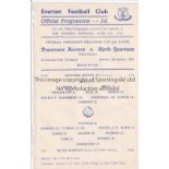 TRANMERE / BLYTH / EVERTON Single sheet programme Tranmere Rovers v Blyth Spartans FA Cup 2nd