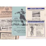NON LEAGUE IN THE FA CUP 1955/56 Seven programmes covering FA Cup 1st Round ties in the 1955/56