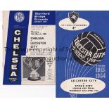 LEAGUE CUP FINALS 2 programmes from Pre Wembley League Cup Finals. Leicester City v Stoke City (