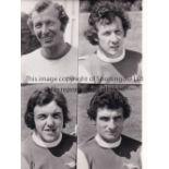 ARSENAL Three 8" X 5.5" black & white Press photographs with 4 portrait insets on each page and