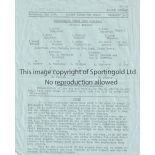 CHELSEA Single sheet programme Bexleyheath v Chelsea London Minor Cup Final May 10th 1958.