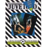 1984 EUROPEAN SUPER CUP JuveToro supplement magazine 16/1/1985 covering the Juventus v Liverpool