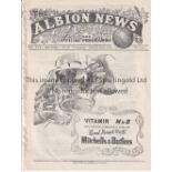 WEST BROM - COVENTRY 44 West Brom home programme v Coventry, 22/1/44, ex bound volume. Good