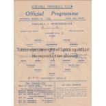 CHELSEA / PORTSMOUTH Single sheet programme Chelsea v Portsmouth 7/3/1942. Light horizontal fold.