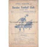 BURNLEY / SOUTHAMPTON Four page programme Burnley v Southampton 4/4/1947. No writing. Fair to