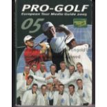 GOLF AUTOGRAPHS 2005 Large Pro-Golf European Tour Media Guide 2005 signed inside by over 150 players