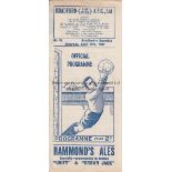 BRADFORD PARK AVENUE Home gatefold programme v Barnsley gatefold programme 12/04/1947, season,