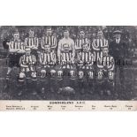 SUNDERLAND Black & white team group postcard 1914/15 season issued by J. Booth. Very slightly