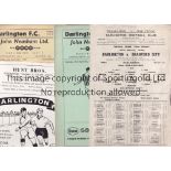 DARLINGTON Home programmes; v Bradford City 47-48, 61-62, 65-66 and 68-69, v Chesterfield LC 1962/3,