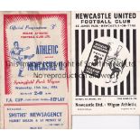 NEWCASTLE / WIGAN Both programmes covering the Newcastle United v Wigan 3rd Round FA Cup ties, the