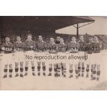 MIDDLESBROUGH An 8" X 5.5" black & white Press photograph of a team group on a snow covered pitch