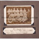 LANCASHIRE RUGBY A black and white team group postcard from 1909/10 issued by Jerome Ltd. With a