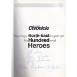 WILF MANNION AUTOGRAPH Signed softback book, North-East Hundred Heroes by John Gibson. Good