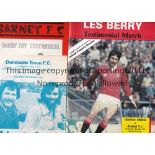 GEORGE BEST Three programmes in which Best played, Charlton v Arsenal 16/5/84, Barnet v Tottenham