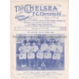 CHELSEA / CELTIC 4 Page programme Chelsea v Celtic friendly 18/4/1923. Ex Bound Volume. Good