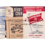 SOUTHAMPTON Twenty one Southampton first team away programmes from the 1960/61 season plus the