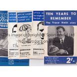 BIRMINGHAM Ten years to remember, The Trevor Smith Story booklet, plus 43 home programmes 6 x 60-61,
