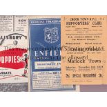 NON LEAGUE IN THE FA CUP 1959/60 Six programmes covering FA Cup ties in the 1959/60 season all