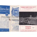 FINCHLEY Three programmes from Finchley's FA Cup run in 1952/53 away v Kidderminster Harriers (1st