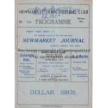 1949/50 CHELSEA "A" Newmarket v Chelsea ''A'' (Eastern Counties League) 4-page official programme