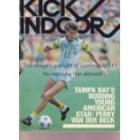 VANCOUVER WHITECAPS V TORONTO BLIZZARD 1980 Large official Kick Indoor programme for the match in