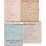 FOOTBALL AUTOGRAPHS 1920'S Bradford Park Avenue 1922/3: 2 album sheets with 15 autographs. Preston