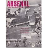 ARSENAL Official programme for the away Friendly v. Natal XI in 1964. Good
