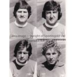 ARSENAL Four 8" X 5.5" black & white Press photographs with 4 portrait insets on each page and paper