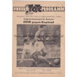 1959 ENGLAND U18s East Germany Youth v England Under-18's (Friendly) played 8 March 1959 at