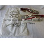 GEORGE BEST Unused George Best limited edition Ben Sherman trainers, size 9 with dust bag. Ex-