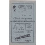 TOTTENHAM HOTSPUR Programme for the away ECL match v. Wisbech Town 24/3/1951. Slightly creased.
