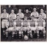 ARSENAL Four black & white Press photographs: 9.5" X 7.5" team group of 11 players on the pitch