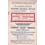 ALDERSHOT V NEWPORT COUNTY 1936 Programme for the League match at Aldershot, 10/4/1936, very