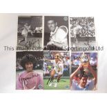 WIMBLEDON WINNERS AUTOGRAPHS Six signed picture postcards by Martina Navratilova, Pete Sampras, John