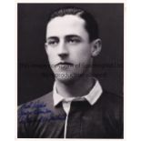 GEORGE STEVENSON AUTOGRAPH Stevenson played for Motherwell 1923-1939. A signed 10" X 8" black &