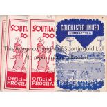 SOUTHAMPTON Six Southampton League Cup programmes from the 1st season in 1960/61 season. Home ties v