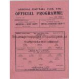 ASENAL Home programme v Leicester City, 20/04/1946. Wear along fold, slight creasing. Generally